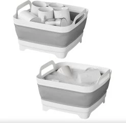 Opvouwbare Wasbak 18L - Met Stop - Afwasbak - Afwasteil - 30x30x20 Cm -Schoonmaakproducten Winkel 1200x1175