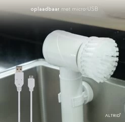Altrid Elektrische Schoonmaakborstel - Oplaadbaar - Verbeterde Versie - 3 Opzetstukken - Poetsmachine - Handborstel - Schrobborstel - Schrobber - Reinigingsborstel - Schoonmaakmiddelen -Schoonmaakproducten Winkel 1200x1176 6