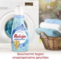 Robijn Classics Morgenfris Wasverzachter - 4 X 30 Wasbeurten - Voordeelverpakking -Schoonmaakproducten Winkel 1200x1177 1