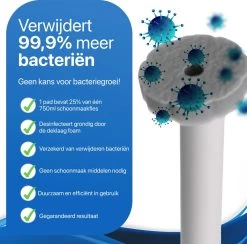 RevoBrush 28x Crystal Clean Foaming Pads Navulling - WC Borstel Met Houder Vrijstaand -Schoonmaakproducten Winkel 1200x1184 15