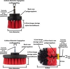 Kibani 3 Delige Borstelset Voor Boormachine - Rood - Voor Beton, Baksteen En Andere Ruwe Oppervlakken - Schrobborstel – Boorborstel – Schuurborstel - Borstel Boormachine – Schoonmaakborstel – Reinigingsborstel – Tapijtreiniger - Borstelset 13 Kibani 3 Delige Borstelset Voor Boormachine - Rood - Voor Beton, Baksteen En Andere Ruwe Oppervlakken - Schrobborstel – Boorborstel – Schuurborstel - Borstel Boormachine – Schoonmaakborstel – Reinigingsborstel – Tapijtreiniger - Borstelset -Schoonmaakproducten Winkel 1200x1186 3