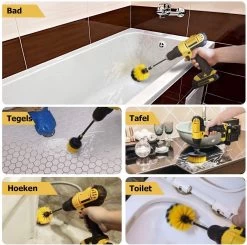 ESSIBLE Schrobborstel - Polypropyleen - Borstel Boormachine - Schrobborstel - Schuurborstel - Automatische Reiniging - 3 Delige Borstelset Voor Boormachine -Schoonmaakproducten Winkel 1200x1190 2