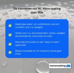 NC Nano Coating Voor Glas - Nano Coating Glas - Glascoating - Anti Condens - Water- & Vuilafstotend - Tot 5m2 7 NC Nano Coating Voor Glas - Nano Coating Glas - Glascoating - Anti Condens - Water- & Vuilafstotend - Tot 5m2 -Schoonmaakproducten Winkel 1200x1192 5