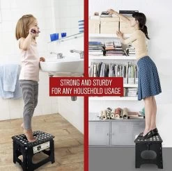 Buxibo - Kruk - Krukje - Keukentrap - Keukentrapje - Opvouwbaar Trapje - Keuken/Badkamer/Schuur Trapje - 29 X 24 X 40cm -Schoonmaakproducten Winkel 1200x1193 4