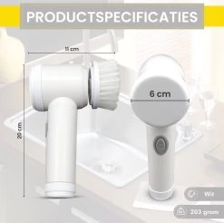 Lenga Elektrische Schoonmaakborstel - 5 In 1 Borstel - Oplaadbaar - Wasborstel - Schoonmaakmiddelen - Schrobborstels 13 Lenga Elektrische Schoonmaakborstel - 5 In 1 Borstel - Oplaadbaar - Wasborstel - Schoonmaakmiddelen - Schrobborstels -Schoonmaakproducten Winkel 1200x1197 22