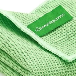 Geweldigschoon Groene Microvezel Raamdoekenset Bestaande Uit 1 Schoonmaakdoek + 2 Droogdoeken (raamdoeken, Raamset) -Schoonmaakproducten Winkel 1200x1197 28