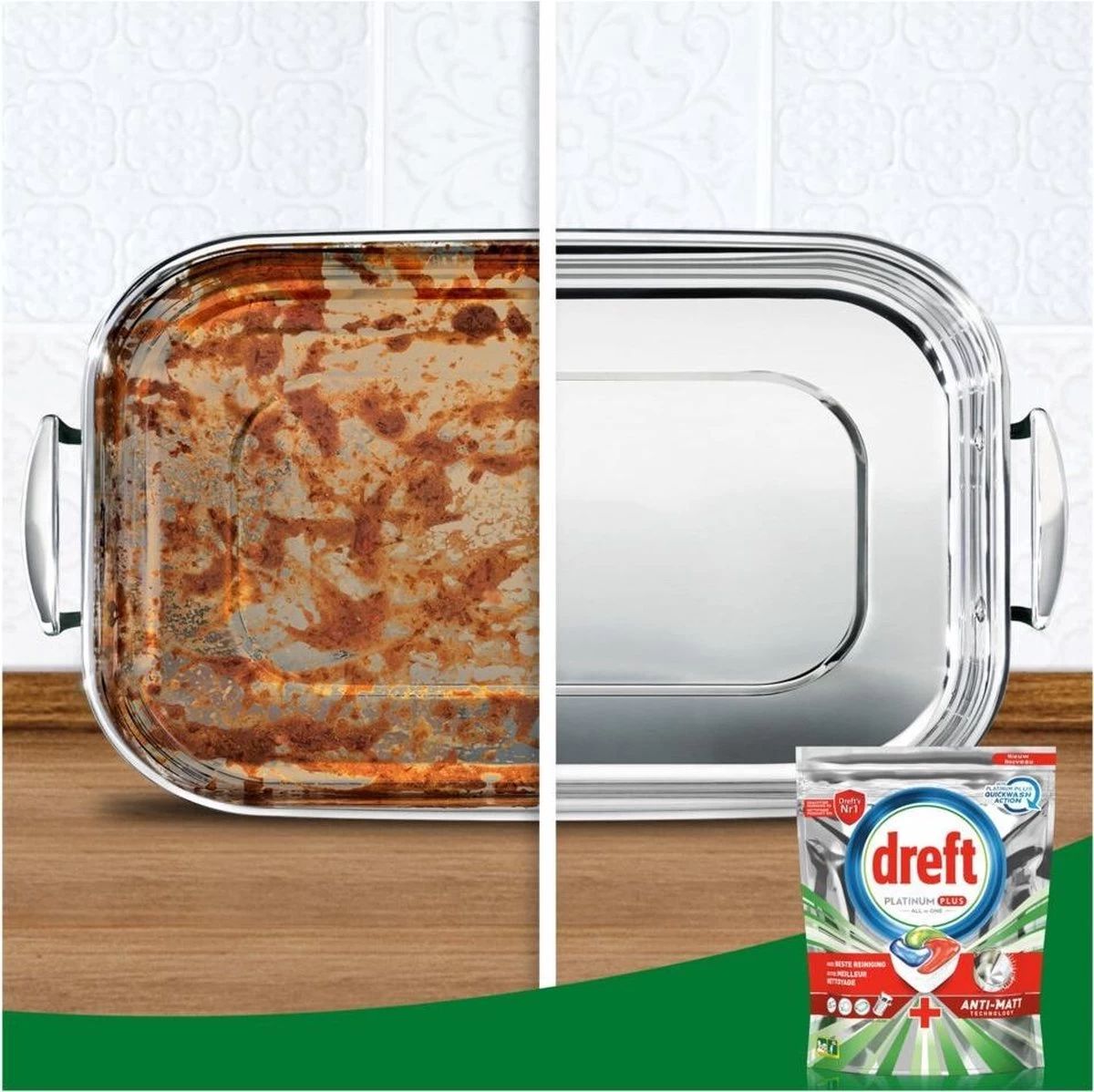 Dreft Platinum Plus All In One Lemon - 95 Stuks - Vaatwastabletten 5 Dreft Platinum Plus All In One Lemon - 95 Stuks - Vaatwastabletten - Afbeelding 3