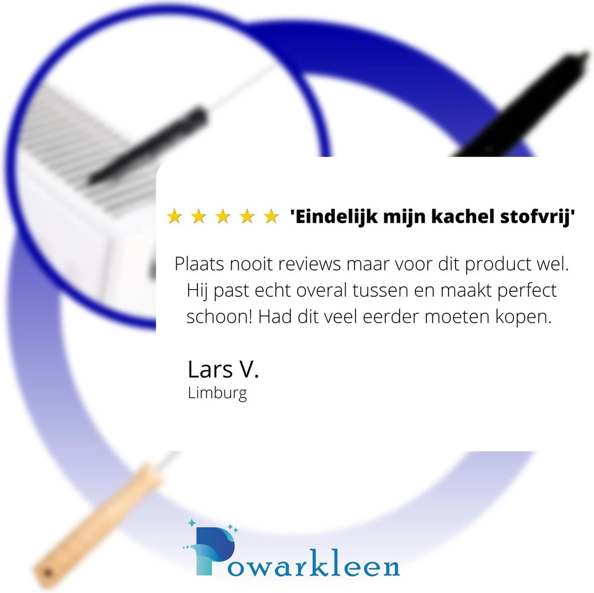 Powarkleen® - Radiatorborstel - Flexibel - Houten Handvat - Roestvrijstaal - Schoonmaakborstel - 70cm Lang! - 1 Stuk 6 Powarkleen® - Radiatorborstel - Flexibel - Houten Handvat - Roestvrijstaal - Schoonmaakborstel - 70cm Lang! - 1 Stuk - Afbeelding 4