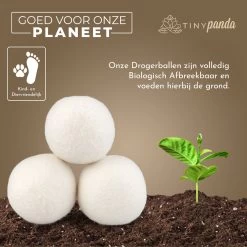 Merkloos Droger Ballen XL 8 Stuks – Zero Waste Dryer Balls - Duurzaam – Wasverzachter – Herbruikbare Drogerballen – Droogt De Was Sneller – Tiny Panda -Schoonmaakproducten Winkel 1200x1199 18