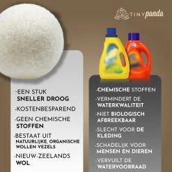 Merkloos Droger Ballen XL 8 Stuks – Zero Waste Dryer Balls - Duurzaam – Wasverzachter – Herbruikbare Drogerballen – Droogt De Was Sneller – Tiny Panda -Schoonmaakproducten Winkel 1200x1199 20