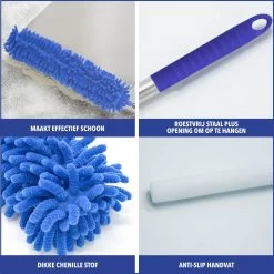 Telescopische Plumeau – Uitschuifbaar – Microvezel – Set Van 3 Opzetstukken – Stoffer – Ragebol -Schoonmaakproducten Winkel 1200x1199 28