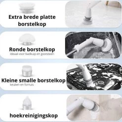 Elektrische Scrubber - Veelzijdige Schrobborstel - Elektrische Schoonmaakborstel - Binnen En Buiten Schoonmaken 12 Elektrische Scrubber - Veelzijdige Schrobborstel - Elektrische Schoonmaakborstel - Binnen En Buiten Schoonmaken -Schoonmaakproducten Winkel 1200x1200 1035