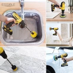 ESSIBLE Borstelboor - Set 20 Stuks - Schrobborstel - Polypropyleen - Borstel Boormachine - Schrobborstel - Schuurborstel - Automatische Reiniging - 20 Delige Borstelset Voor Boormachine -Schoonmaakproducten Winkel 1200x1200 1048