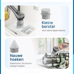 Qualitics Elektrische Schoonmaakborstel - Roterende Polijstmachine - Schrobborstel - Poetsmachine - Vloerreiniger Met 10 Opzetstukken -Schoonmaakproducten Winkel 1200x1200 1059