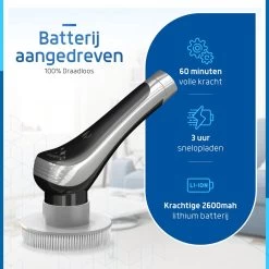 Qualitics Elektrische Schoonmaakborstel - Roterende Polijstmachine - Schrobborstel - Poetsmachine - Vloerreiniger Met 10 Opzetstukken -Schoonmaakproducten Winkel 1200x1200 1061