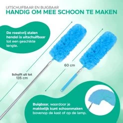 WITTS Telescopische Plumeau Met Telescoopsteel - 60 Tot 140 Cm - Uitschuifbaar - Blauw 12 WITTS Telescopische Plumeau Met Telescoopsteel - 60 Tot 140 Cm - Uitschuifbaar - Blauw -Schoonmaakproducten Winkel 1200x1200 1121