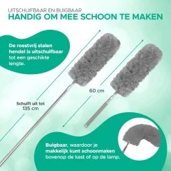 WITTS Telescopische Plumeau - Ragebol – Uitschuifbaar - Grijs -Schoonmaakproducten Winkel 1200x1200 1147