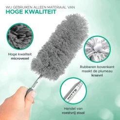 WITTS Telescopische Plumeau - Ragebol – Uitschuifbaar - Grijs -Schoonmaakproducten Winkel 1200x1200 1149