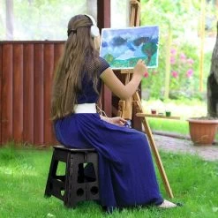 Buxibo - Kruk - Krukje - Keukentrap - Keukentrapje - Opvouwbaar Trapje - Keuken/Badkamer/Schuur Trapje - 29 X 24 X 40cm -Schoonmaakproducten Winkel 1200x1200 1161