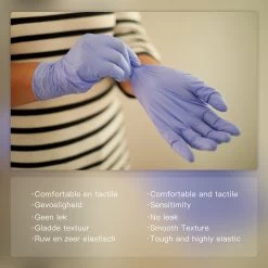 IVROU® Nitril Handschoenen - 100 Stuks Wegwerp Handschoenen - Poeder Vrij, Latex Vrij - Maat: M - Violet Blauw -Schoonmaakproducten Winkel 1200x1200 1652