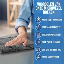 Strex Microvezeldoekjes - 12 Stuks 30 X 30 Cm - Wasbaar - Schoonmaakdoekjes - Schoonmaak / Auto -Schoonmaakproducten Winkel 1200x1200 1680