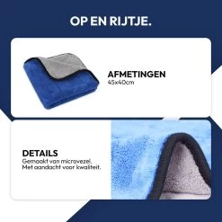 STACK Multi Cloth | 40 X 45 Cm - Microvezel - Krasvrij - Auto Schoonmaak Doek - Auto Poetsen / Reinigen / Drogen / Afwerken - Auto Droogdoek - Auto Handdoek - Schoonmaak Accessoires - Auto Poetsdoek - Autodoek -Schoonmaakproducten Winkel 1200x1200 1718