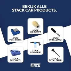 STACK Multi Cloth | 40 X 45 Cm - Microvezel - Krasvrij - Auto Schoonmaak Doek - Auto Poetsen / Reinigen / Drogen / Afwerken - Auto Droogdoek - Auto Handdoek - Schoonmaak Accessoires - Auto Poetsdoek - Autodoek -Schoonmaakproducten Winkel 1200x1200 1720