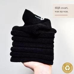 Kitchen Lab Co.® Microvezeldoekjes Zwart - Dagelijks Doekje Set 7 Stuks - 30x30cm - Gelabeld Met Weekdagen - Vaatdoekjes Microvezel -Schoonmaakproducten Winkel 1200x1200 1724