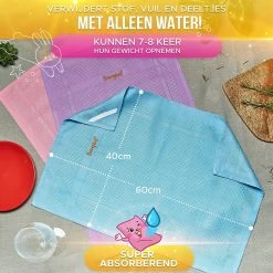 SWOOPIES [Set Van 3] Professionele Microvezeldoeken, Duurzaam Poetsen Met Enkel Water 60 X 40 Cm Streep-/Lint-Vrij, Ultrazachte & Grote Premium Doeken Voor Keuken, Badkamer, Raam, Auto -Schoonmaakproducten Winkel 1200x1200 1782