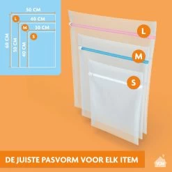 LaundrySpecialist Waszakken Voor Wasgoed - Set Van 3 Stuks - Ook Te Gebruiken Als Travel Organizer -Schoonmaakproducten Winkel 1200x1200 424