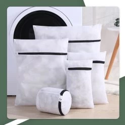 Merkloos Waszakken | Set Van 5 Waszakjes Met Rits - Waszak - Wasnet - Kledingzakjes - BH Was Zakjes - Laundry Bag Set Voor Ondergoed - Kleding - Delicaat Wasgoed - Wasmachine Zakjes - Wasgoed -Schoonmaakproducten Winkel 1200x1200 473