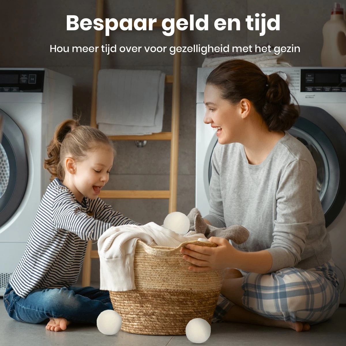 Wooly Drogerballen - 6 Wasdroger Ballen - Duurzaam - Wol - Herbruikbare Wasballen - Wasbol - Wasverzachter 4 Wooly Drogerballen - 6 Wasdroger Ballen - Duurzaam - Wol - Herbruikbare Wasballen - Wasbol - Wasverzachter - Afbeelding 2