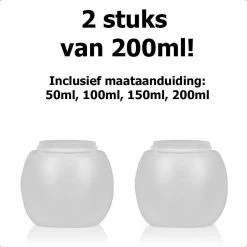 Dayshake Doseerbol Met Maataanduidingen (2 Stuks) - 200 Ml- Vloeibaar Wasmiddel Doseren - Wasbol - Herbruikbaar - Plastic - Voor Wasmachine - Alternatief Voor Doseerdop -Schoonmaakproducten Winkel 1200x1200 534