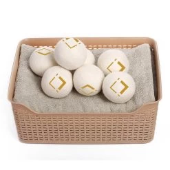 LuxerLiving Wasbol Set Van 6 - Droogt Tot 30% Sneller - Wasverzachter - Droger Ballen - Dryer Balls - Ecologisch - 100% Wol -Schoonmaakproducten Winkel 1200x1200 566