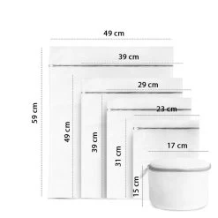 ForDig Wasnet Waszakjes (5 Stuks) Voor Lingerie En Fijne Was - Geschikt Voor Wasmachine - Met Rits - Wit -Schoonmaakproducten Winkel 1200x1200 571