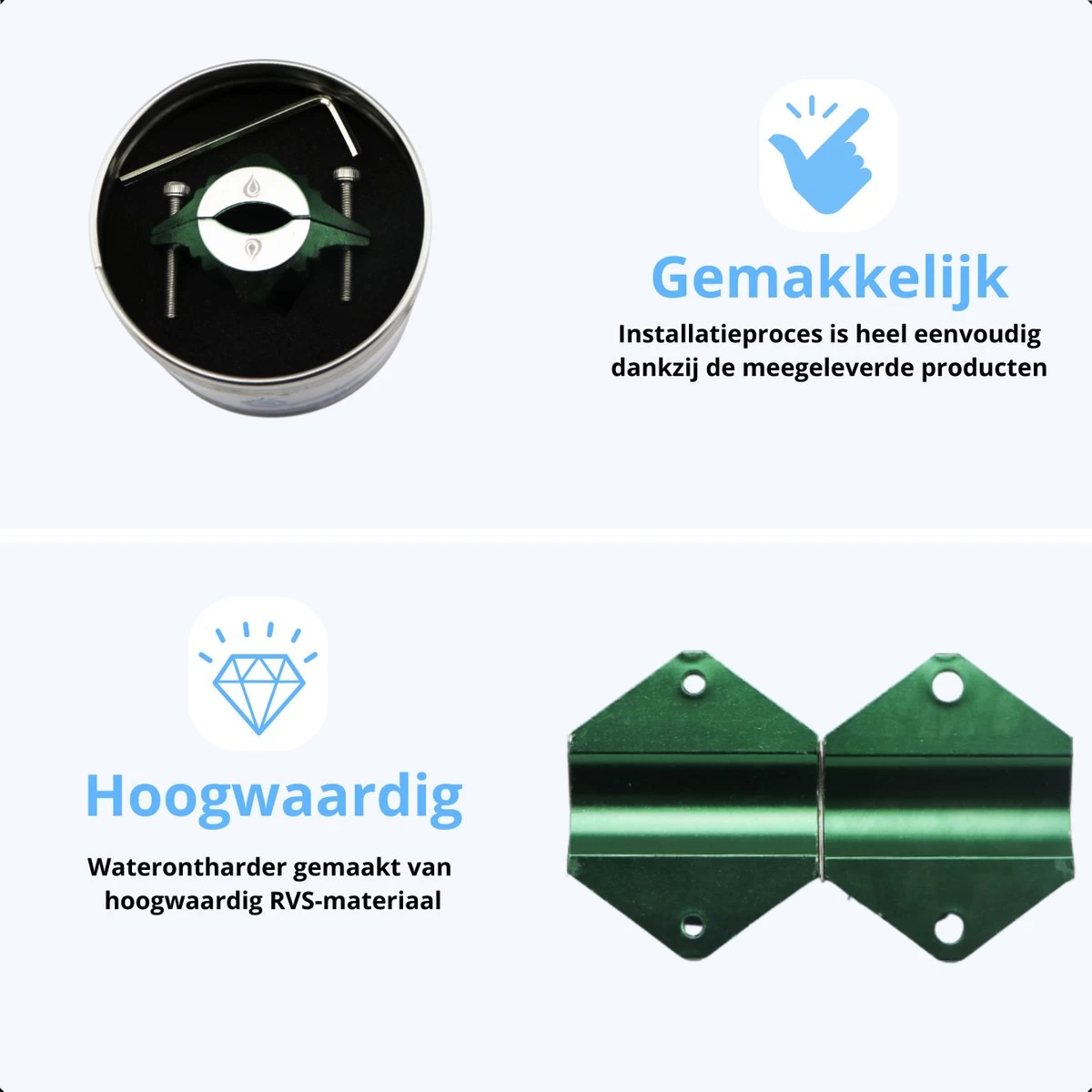 Magnetische Waterontharder - Antikalk - Waterontkalker - Waterverzachter - Douchefilter - Waterontharder Magneet - Groen 3 Magnetische Waterontharder - Antikalk - Waterontkalker - Waterverzachter - Douchefilter - Waterontharder Magneet - Groen