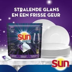 SUN® Sun Optimum All-in 1 Regular Capsules - 30 Vaatwastabletten - Maandbox -Schoonmaakproducten Winkel 1200x1200 685