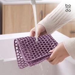 BODO Gootsteenmat Siliconen Donker Grijs - 34.5 X 34.5 Cm - Keuken Accessoires - Gootsteen Beschermer - Onderzetters Siliconen - Anti Kras 13 BODO Gootsteenmat Siliconen Donker Grijs - 34.5 X 34.5 Cm - Keuken Accessoires - Gootsteen Beschermer - Onderzetters Siliconen - Anti Kras -Schoonmaakproducten Winkel 1200x1200 765