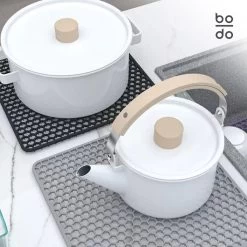 BODO Gootsteenmat Siliconen Donker Grijs - 34.5 X 34.5 Cm - Keuken Accessoires - Gootsteen Beschermer - Onderzetters Siliconen - Anti Kras 18 BODO Gootsteenmat Siliconen Donker Grijs - 34.5 X 34.5 Cm - Keuken Accessoires - Gootsteen Beschermer - Onderzetters Siliconen - Anti Kras -Schoonmaakproducten Winkel 1200x1200 770