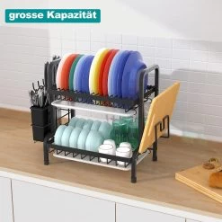 Dish Drying Rack Drainer Afdruiprek Metaal Afvoerafdruiprek Met Druppelbak Black Decker Droogrek Zwart Afdruiprek Brabantiaafdruiprek Metaal Muur -Schoonmaakproducten Winkel 1200x1200 823