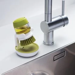 Joseph Joseph Afwasborstel Palm Scrub - Incl Houder - Grijs -Schoonmaakproducten Winkel 1200x1200 883