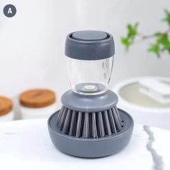 Afwasborstel Met Zeepdispenser – Met 3 Verschillende Opzet Stukken – Inclusief Houder – Grijs – Afwas Borstel Zeepreservoir – Zeep Handborstel – Doseerpomp – Afwasmiddel Dispenser – Navulbaar -Schoonmaakproducten Winkel 1200x1200 890