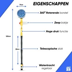 JUST23 Telescopische Autowasborstel – Schrobber Met Steel – Velgenborstel - Autowasset Met Zeep - Roterende Schoonmaakborstel - Multifunctionele Wasborstel -Schoonmaakproducten Winkel 1200x1200 901