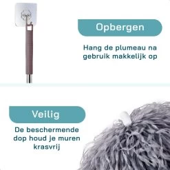 ForDig Telescopische Plumeau Microvezel - Duster Met Telescoopsteel Uitschuifbaar Tot 250 Cm - Wasbaar - 360 Graden Draaibaar -Schoonmaakproducten Winkel 1200x1200 918