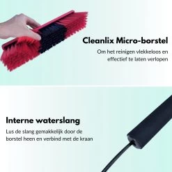 Cleanlix Telescoopsteel Met Borstel - Met Waterdoorvoer - Telescopische Wasborstel - Ramenwassen - Uitschuifbaar Tot 9 Meter -Schoonmaakproducten Winkel 1200x1200 926