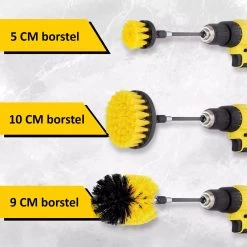 Borstelset Voor Boormachine - Met Verlengstuk - Borstelset Boormachine - Schrobborstel - Schuurborstel -Schoonmaakproducten Winkel 1200x1200 953