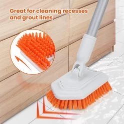 Merkloos Badkamer Reinigingsborstel - Badkamerschrobborstel - Reinigingsborstel - Met Afneembare Telescopische Handgreep En 180° Verstelbare Gezamenlijke Reinigingsborstel - Lange Steel 107 Cm -Schoonmaakproducten Winkel 1200x1200 969