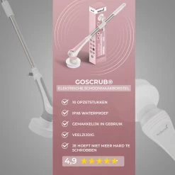 GoScrub® Elektrische Schoonmaakborstel – Elektrische Schrobber - Schrobborstel – Voor Badkamer Of Keuken – Schrobber Met Steel – Luiwagen – Polijstmachine - Roze 20 GoScrub® Elektrische Schoonmaakborstel – Elektrische Schrobber - Schrobborstel – Voor Badkamer Of Keuken – Schrobber Met Steel – Luiwagen – Polijstmachine - Roze -Schoonmaakproducten Winkel 1200x1200 995