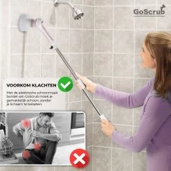 GoScrub® Elektrische Schoonmaakborstel – Elektrische Schrobber - Schrobborstel – Voor Badkamer Of Keuken – Schrobber Met Steel – Luiwagen – Polijstmachine - Roze 21 GoScrub® Elektrische Schoonmaakborstel – Elektrische Schrobber - Schrobborstel – Voor Badkamer Of Keuken – Schrobber Met Steel – Luiwagen – Polijstmachine - Roze -Schoonmaakproducten Winkel 1200x1200 996