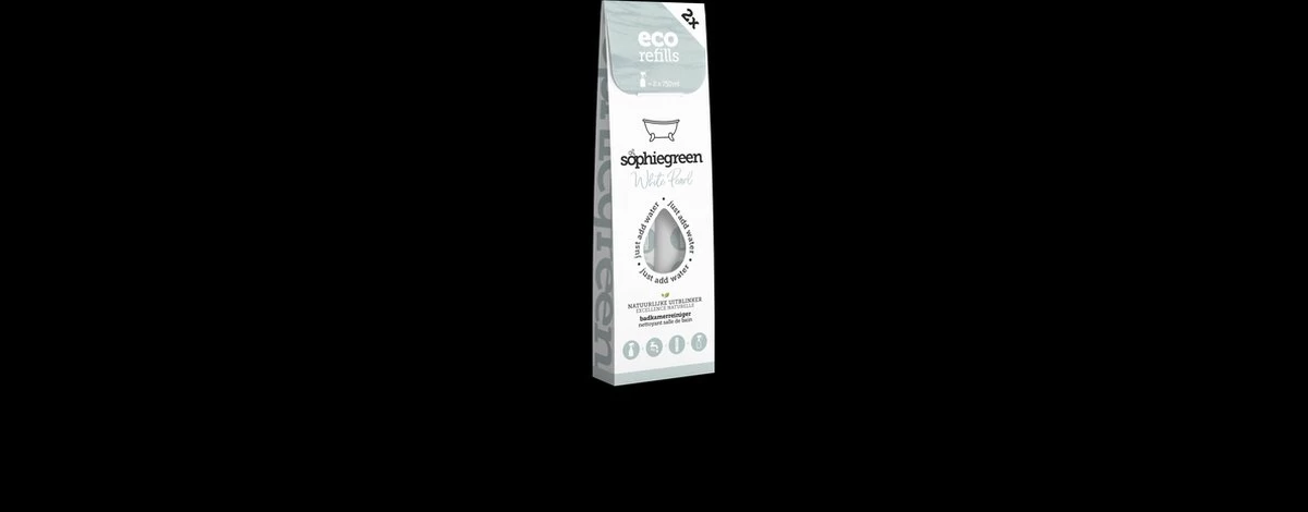 SophieGreen White Pearl Badkamerreiniger 3x2 Navullingen (=6x750 Ml) 4 SophieGreen White Pearl Badkamerreiniger 3x2 Navullingen (=6x750 Ml) - Afbeelding 2